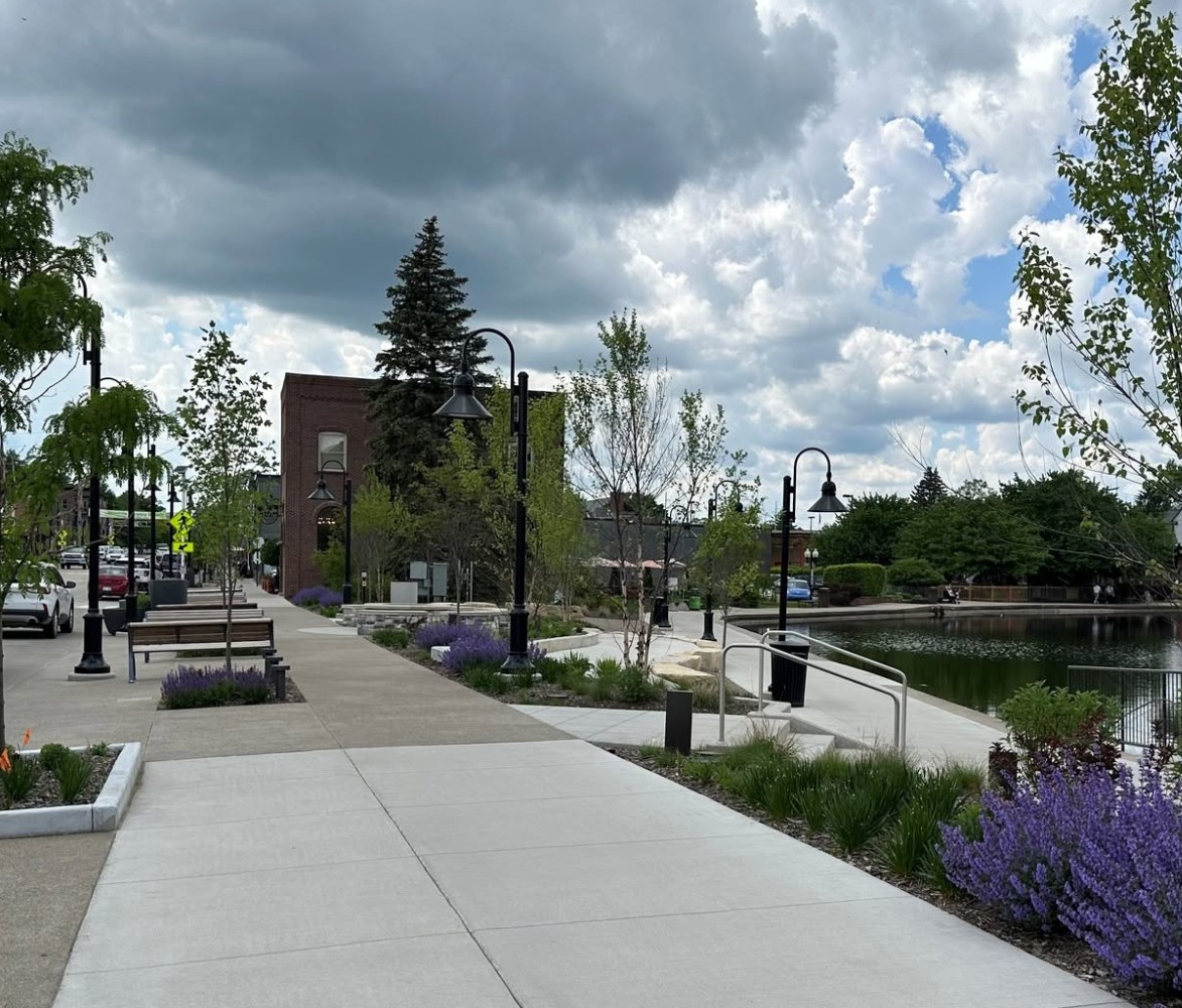 Brighton MI downtown view