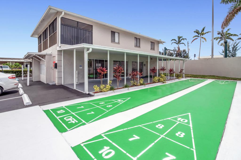 Southwind Village clubhouse shuffleboard courts