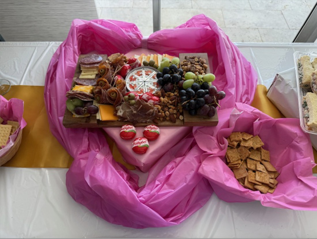 Mother's Day Brunch snack table at a Bayshore manufactured home community