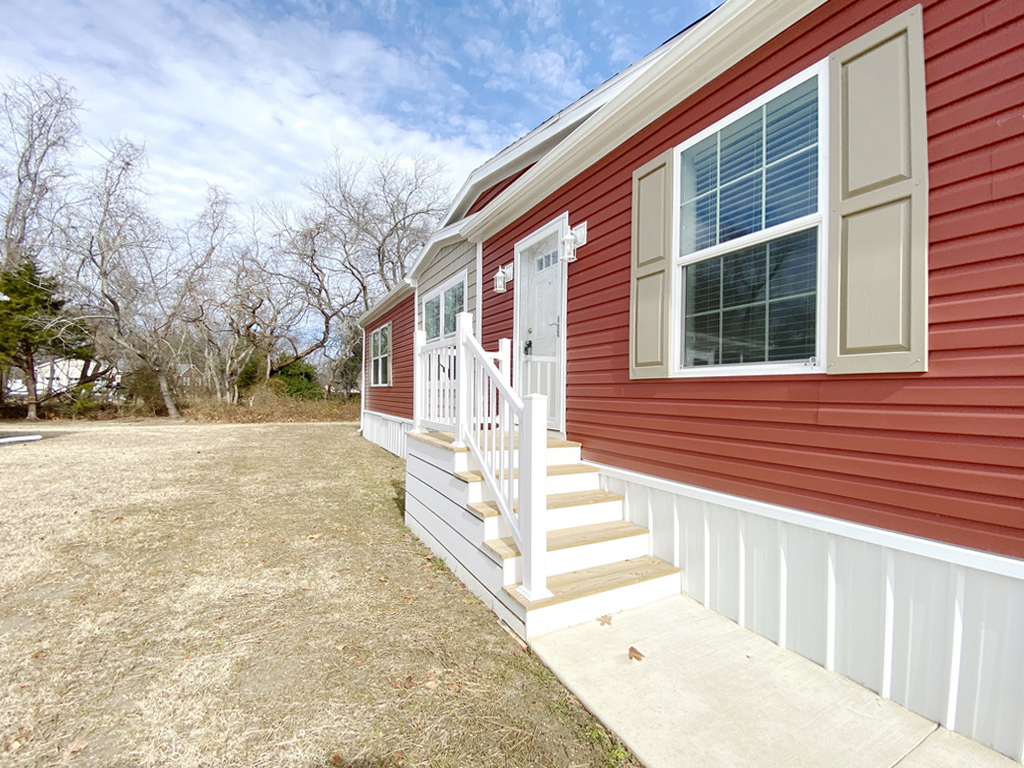 A manufactured home in the Sussex West community of Lewes, DE